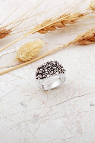 Taşsız Ayarlanabilir Gümüş Yüzük 5981