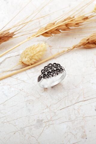 Taşsız Tasarım Ayarlanabilir Gümüş Yüzük 5985