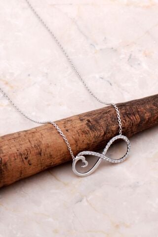 Sonsuzluk Gümüş Kolye 6981