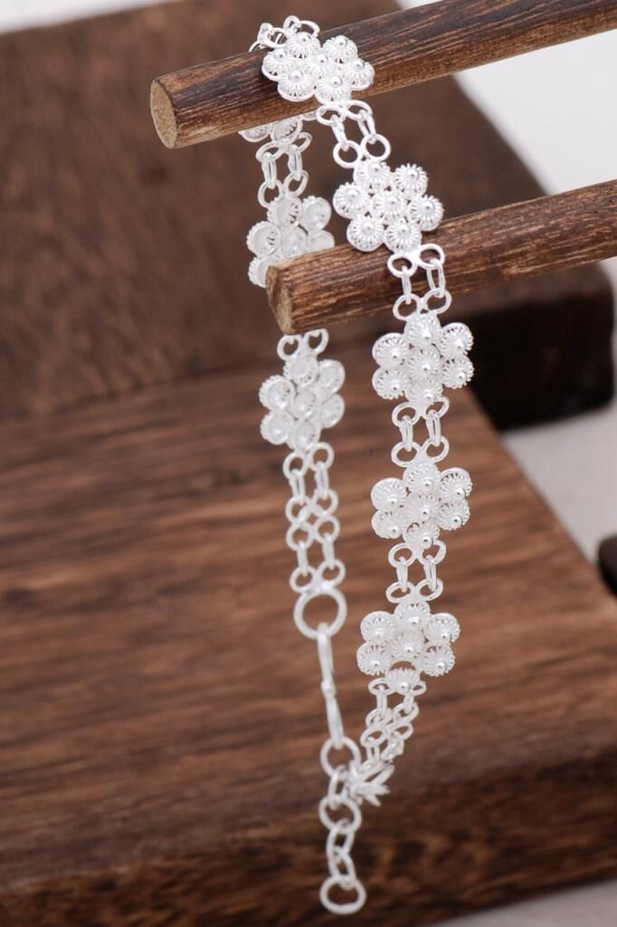 Telkari Tasarım Gümüş Bileklik 3096