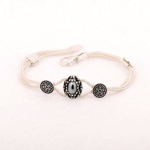 Midyat Hasırı Gümüş Bileklik 1969