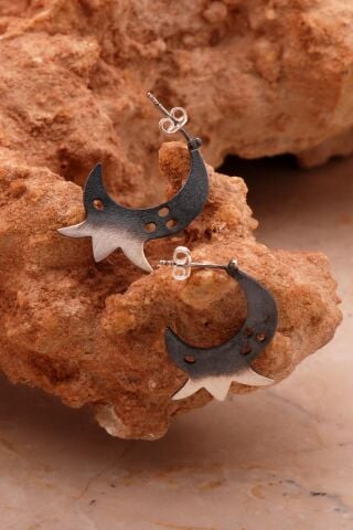 Nar Tasarım Elişi Gümüş Küpe 6141