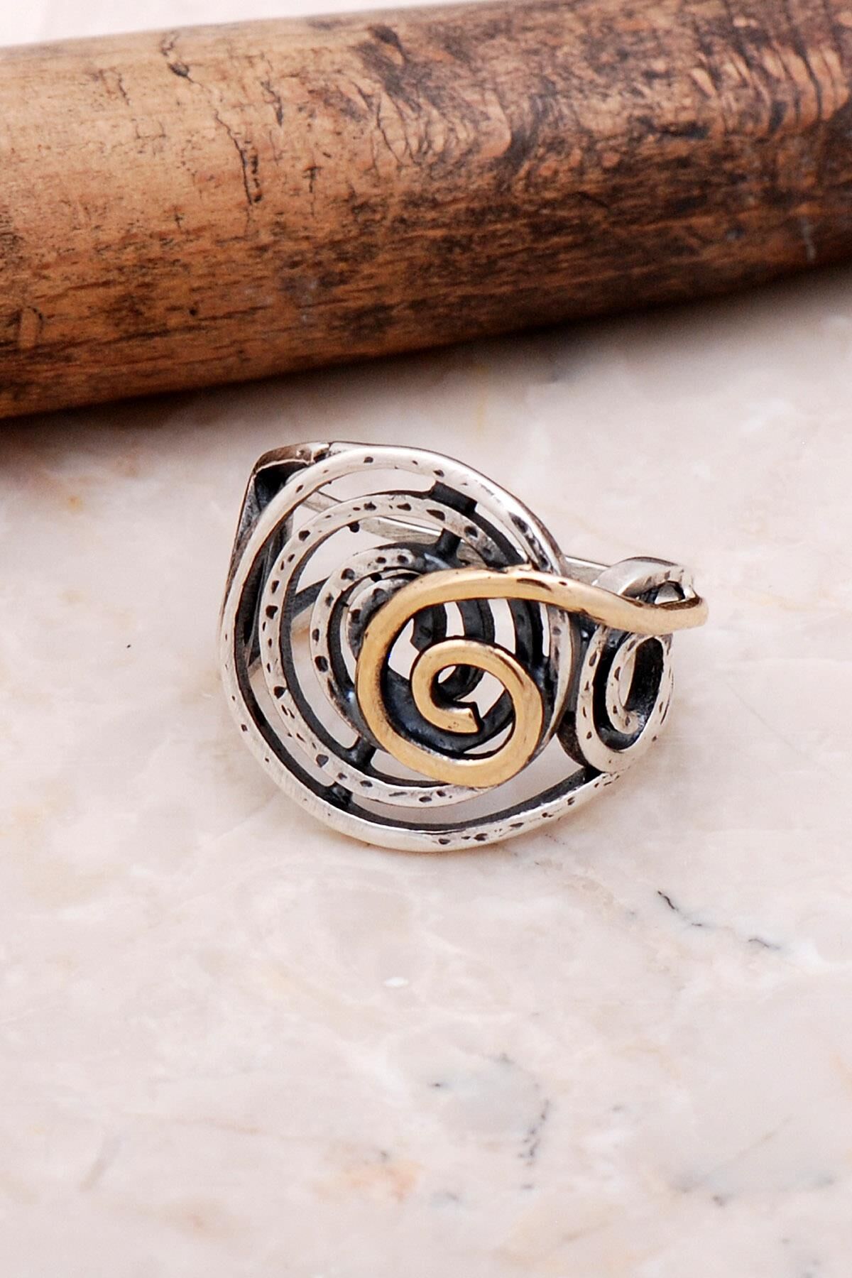 Sarma Elişi Tasarım Gümüş Yüzük 3141