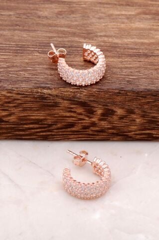 Tamtur Rose Gümüş Küpe 2544