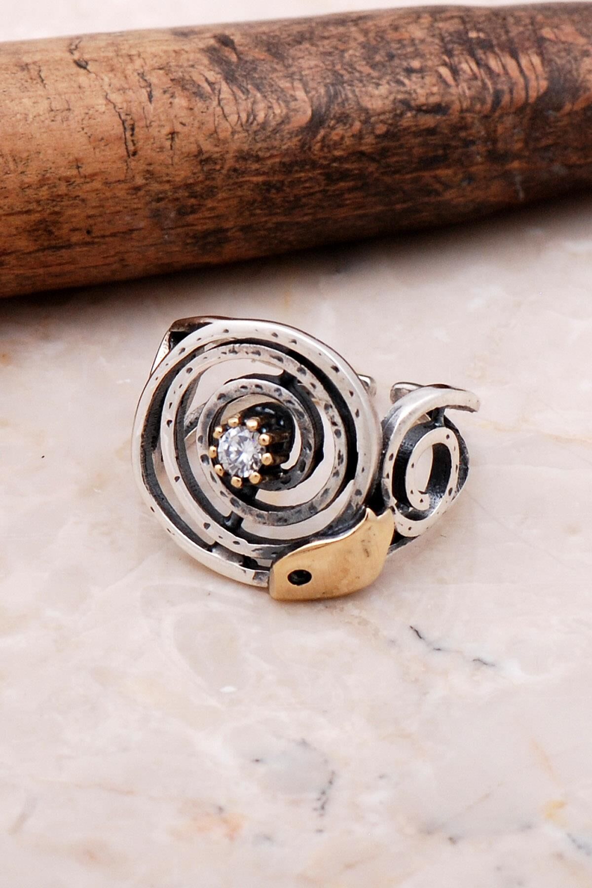 Sarma Elişi Tasarım Gümüş Yüzük 3143