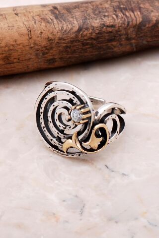 Sarma Elişi Tasarım Gümüş Yüzük 3144