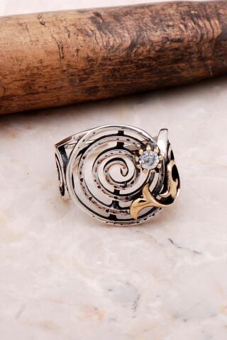 Sarma Elişi Tasarım Gümüş Yüzük 3144