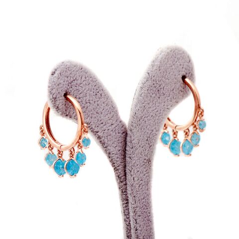 SHAKIRA ROS GÜMÜŞ ORTA BOY KÜPE 1110