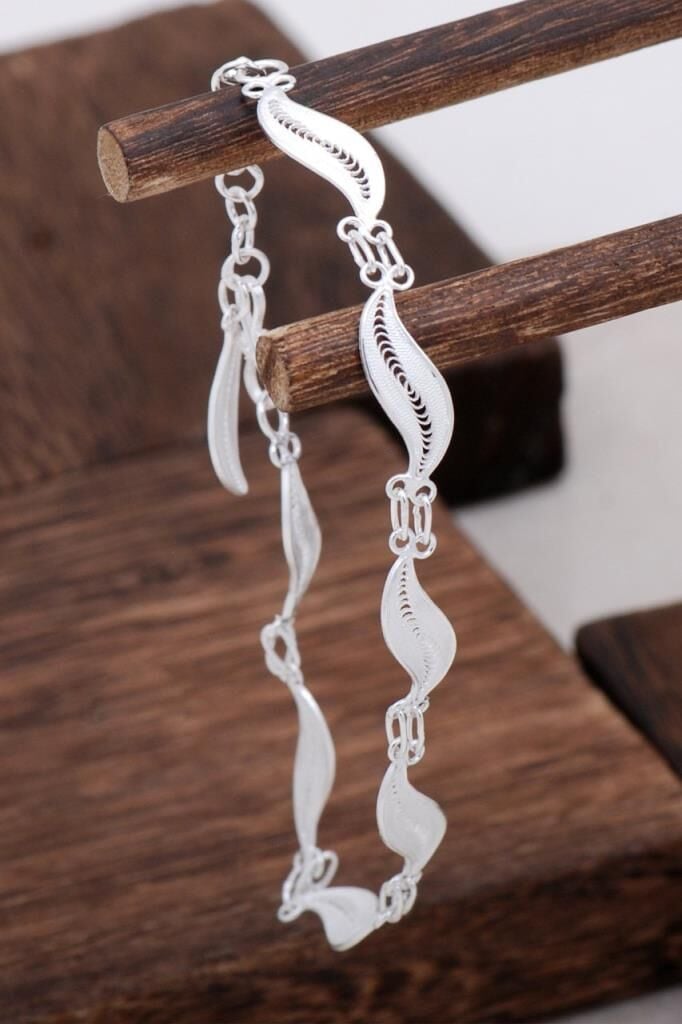 Telkari Tasarım Gümüş Bileklik 3113