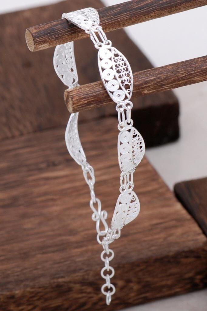 Telkari Tasarım Gümüş Bileklik 3114