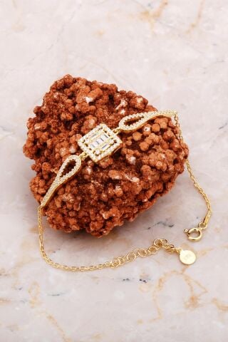 Baget Altın Kaplama Gümüş Bileklik 4171