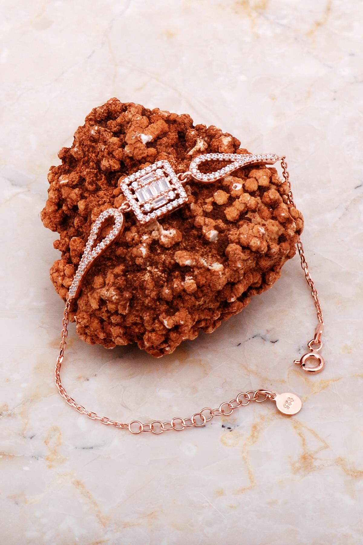 Baget Rose Gümüş Bileklik 4173