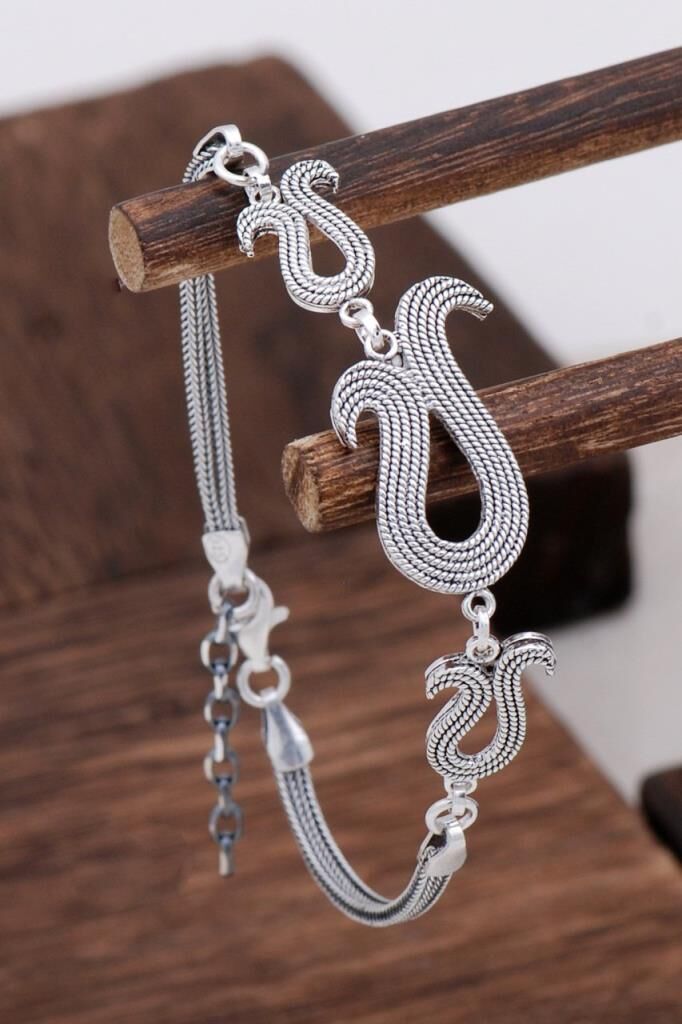 Lale Tasarım Telkari Gümüş Bileklik 3123