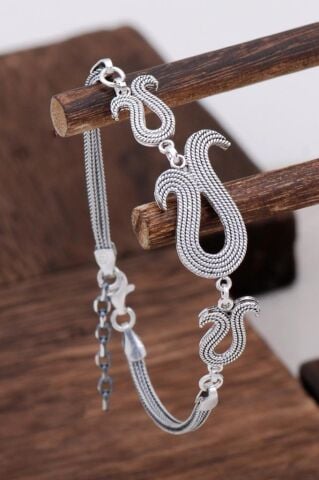 Lale Tasarım Telkari Gümüş Bileklik 3123