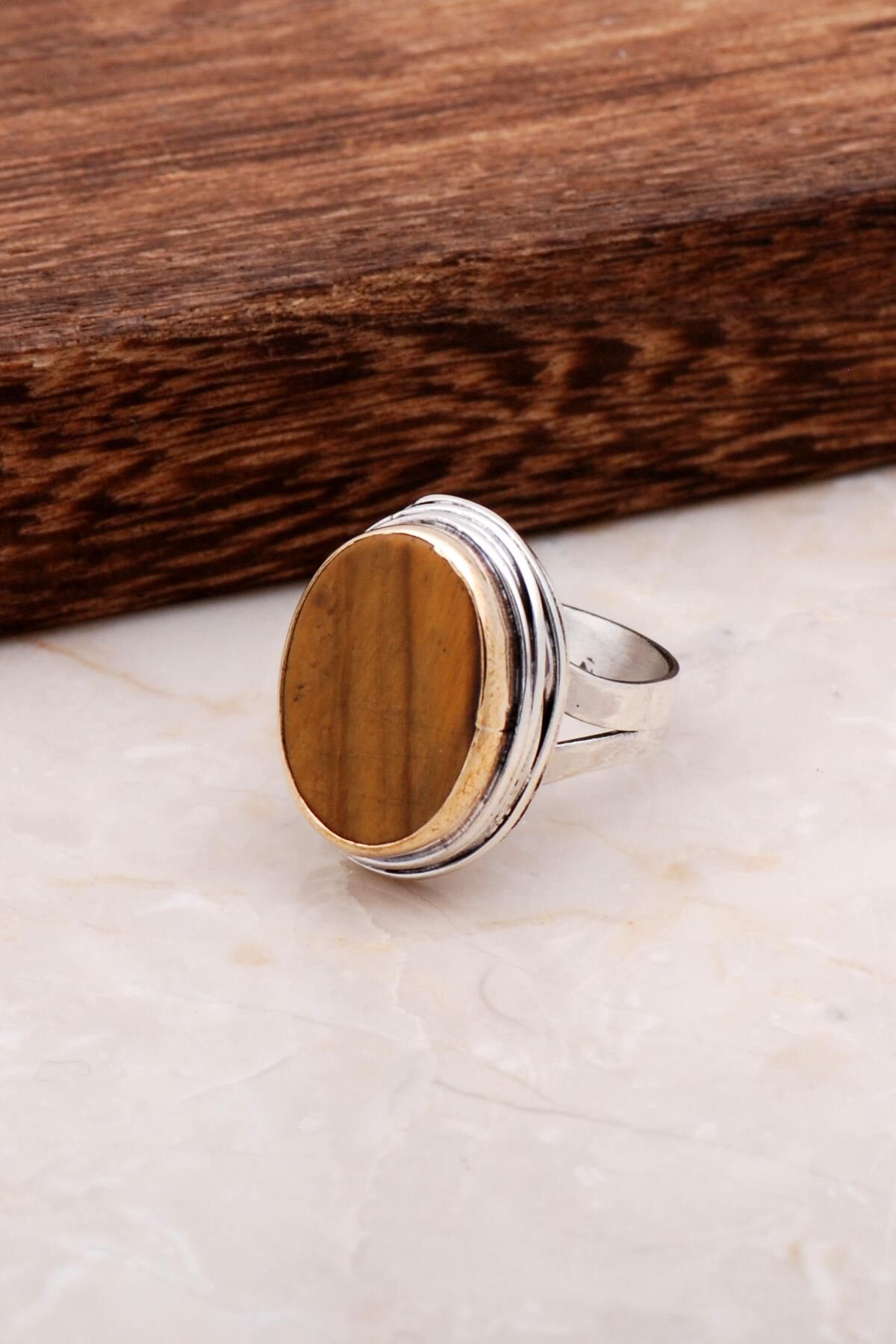 Kaplangözü El Yapımı Tasarım Gümüş Yüzük 2993