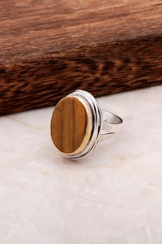 Kaplangözü El Yapımı Tasarım Gümüş Yüzük 2993