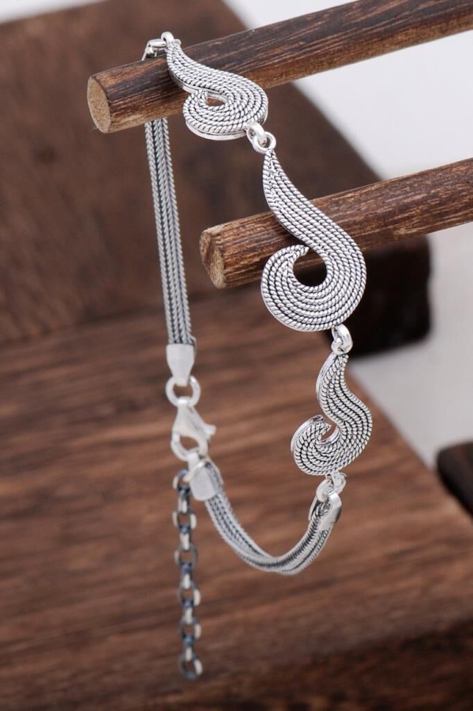 Telkari Tasarım Gümüş Bileklik 3126