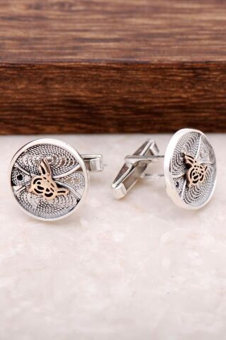 TELKARİ ELİŞİ OSMANLI TUĞRALI GÜMÜŞ KOL DÜĞMESİ 29