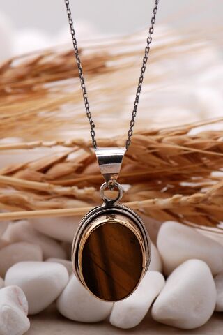 Kaplangözü Sarma Elişi Gümüş Tasarım Kolye 6800