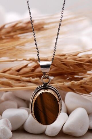 Kaplangözü Sarma Elişi Gümüş Tasarım Kolye 6800