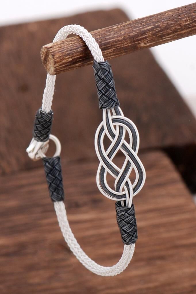 Kazaziye El Sarması Oksitli Gümüş Bileklik  3141