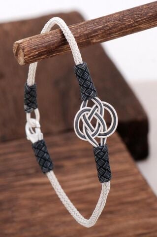 Kazaziye El Sarması Oksitli Gümüş Bileklik 3142