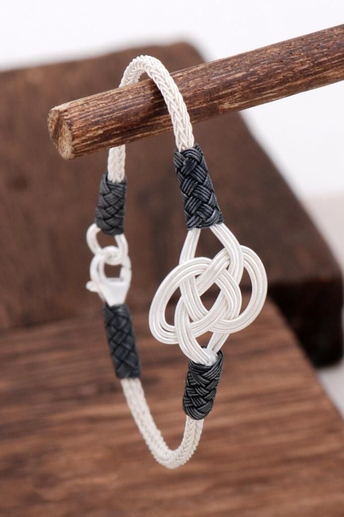 Kazaziye El Sarması Oksitli Gümüş Bileklik 3143