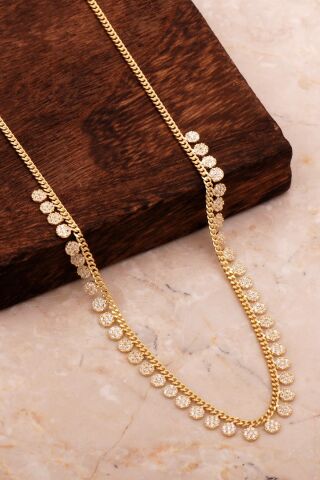 Taşlı Altın Kaplama Gümüş Choker Kolye 7946