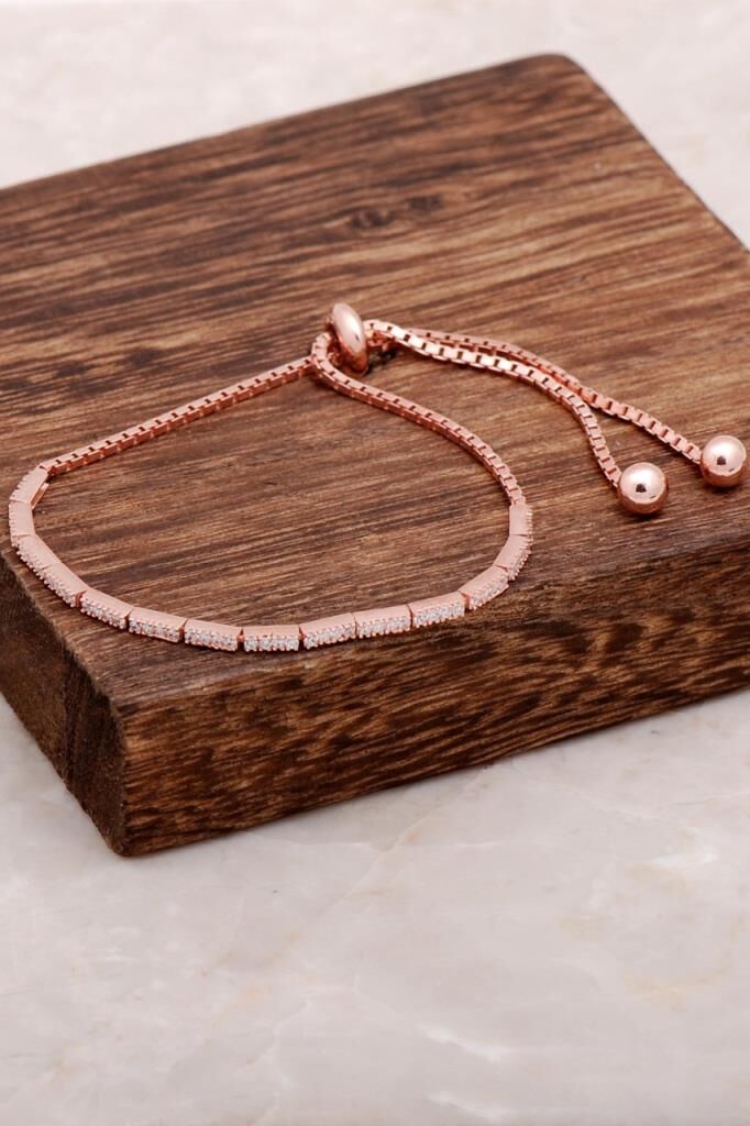 Su Yolu Asansörlü Gümüş Bileklik 3162