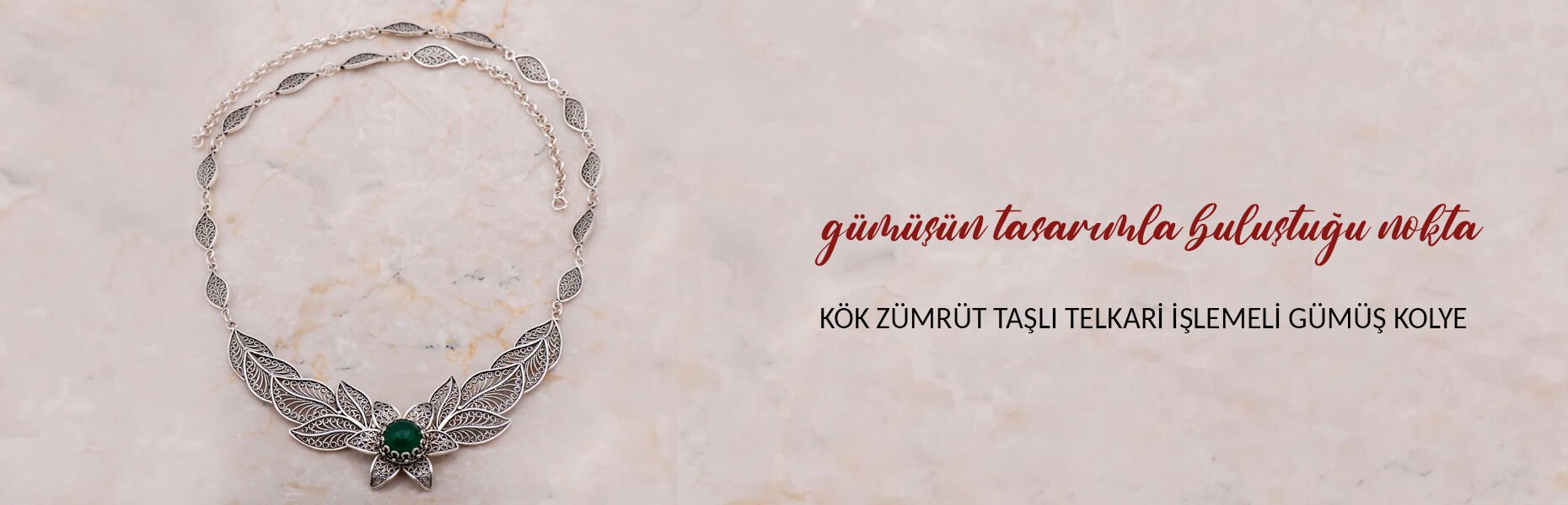 Mercan Sarma Elişi Gümüş Set 2171